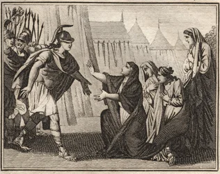 Cayo Marcio Coriolano y su madre Veturia (488 a.C.)